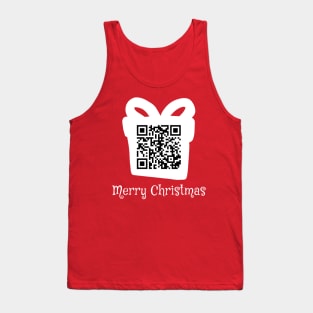 QR Rick Rolled - Christmas - White Tank Top